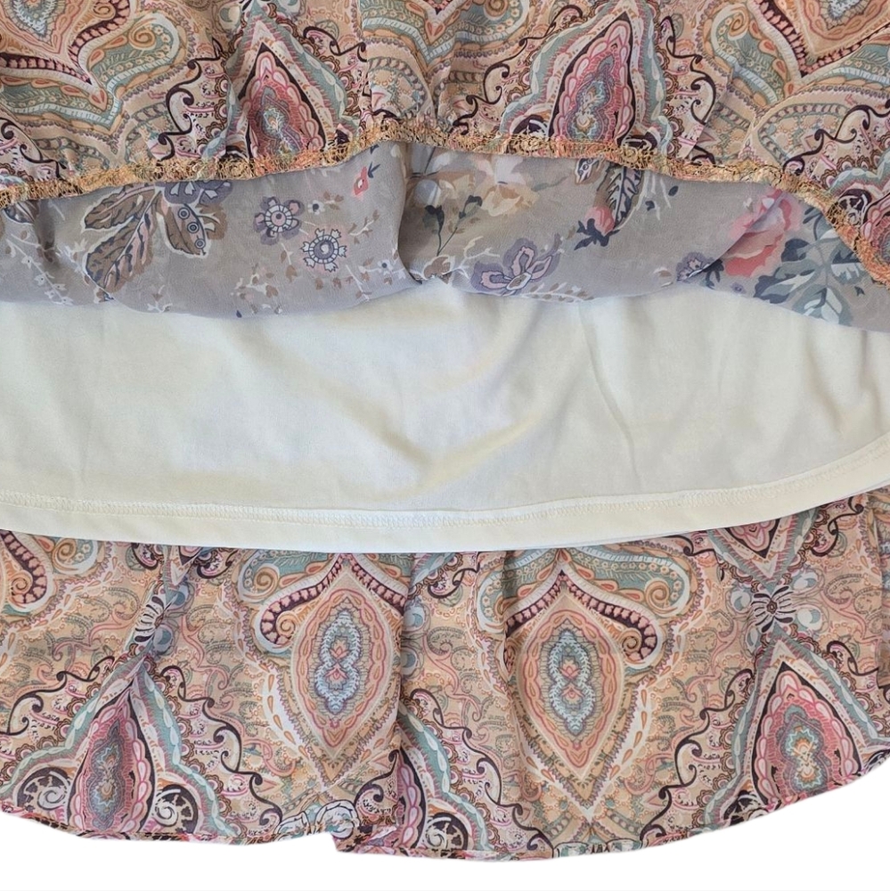 Umgee Tiered Skirt Size L - Picture 6 of 8